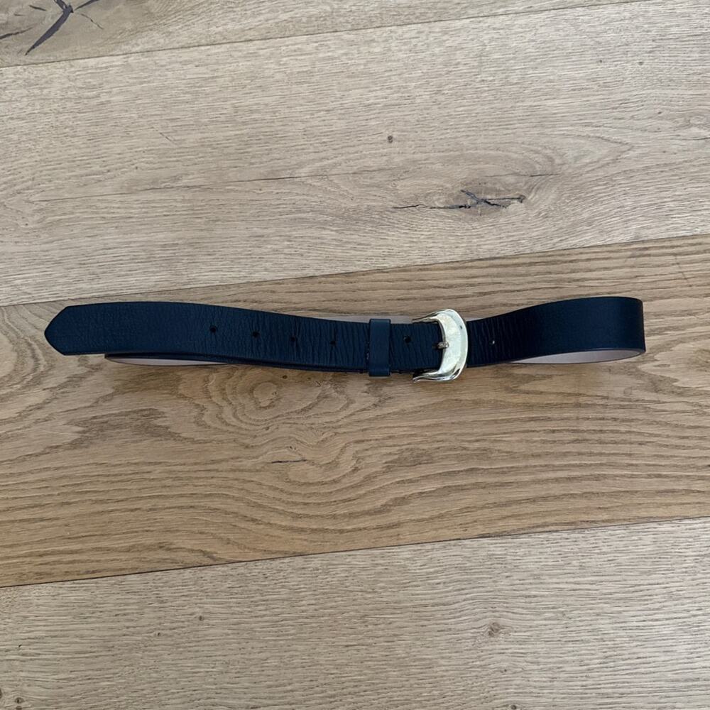 B-Low The Belt Leather Belt Size XS Black Gold